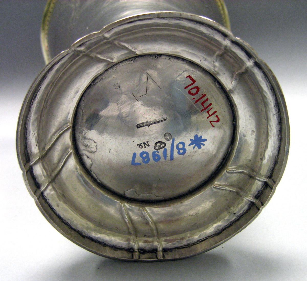 1970.1442 Silver Beaker underside