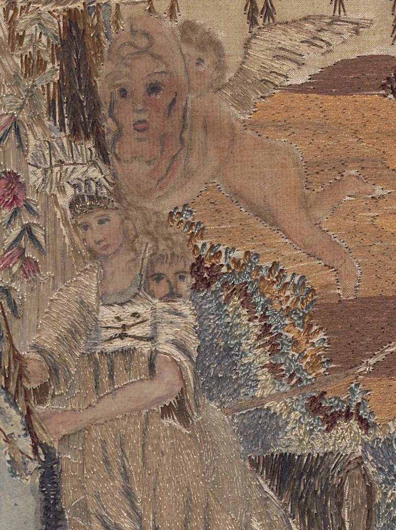 1957.0783 A Needlwork Picture, Detail 4