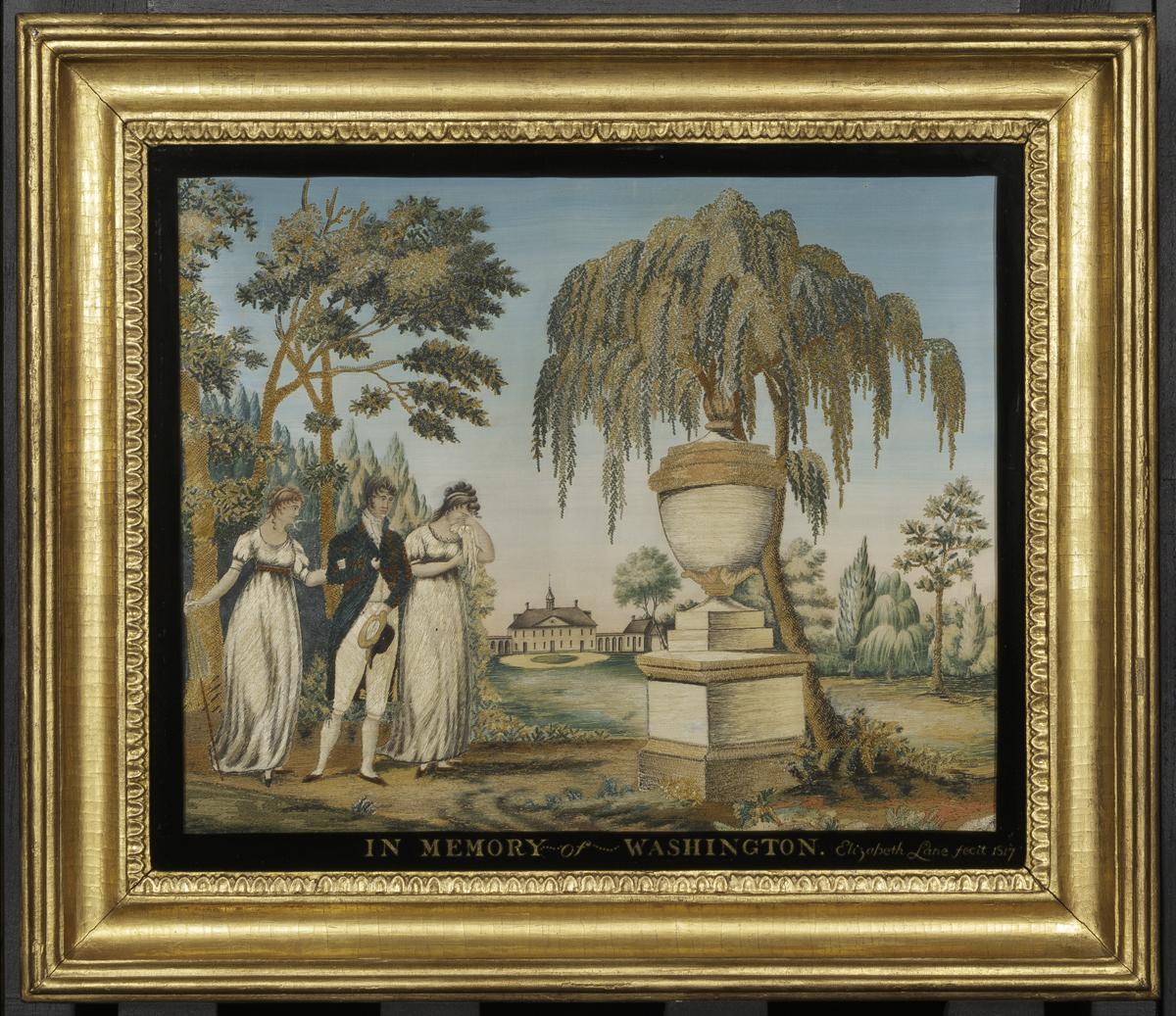 1957.0784 A-C Needlework Picture and Frame