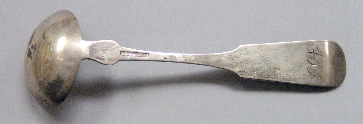 1971.0037 Silver Ladle underside