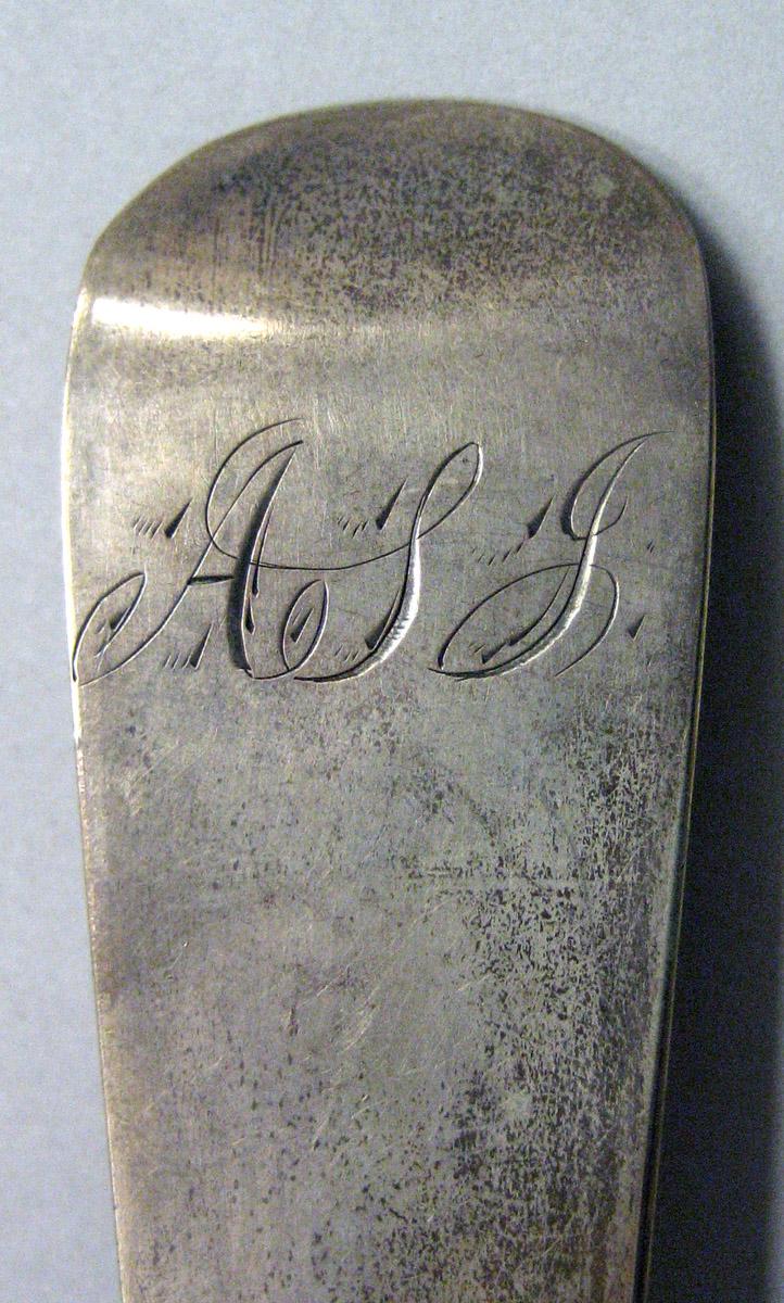 1971.0037 Silver Ladle engraving