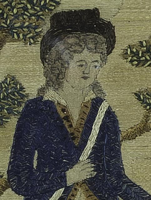 1957.0785 A Needlework Picture, Detail 14