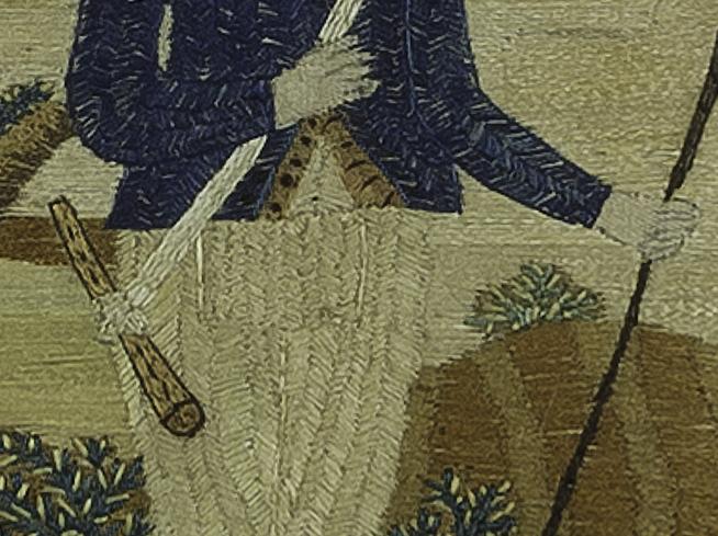1957.0785 A Needlework Picture, Detail 15