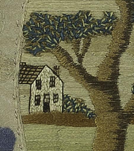 1957.0785 A Needlework Picture, Detail 17