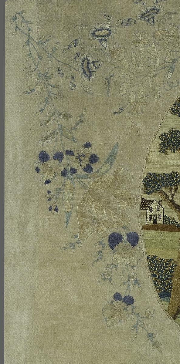 1957.0785 A Needlework Picture, Detail 2