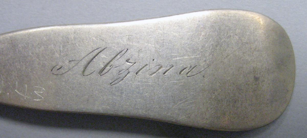 1971.0043 Silver Spoon engraving
