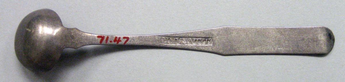 1971.0047 Silver Ladle underside