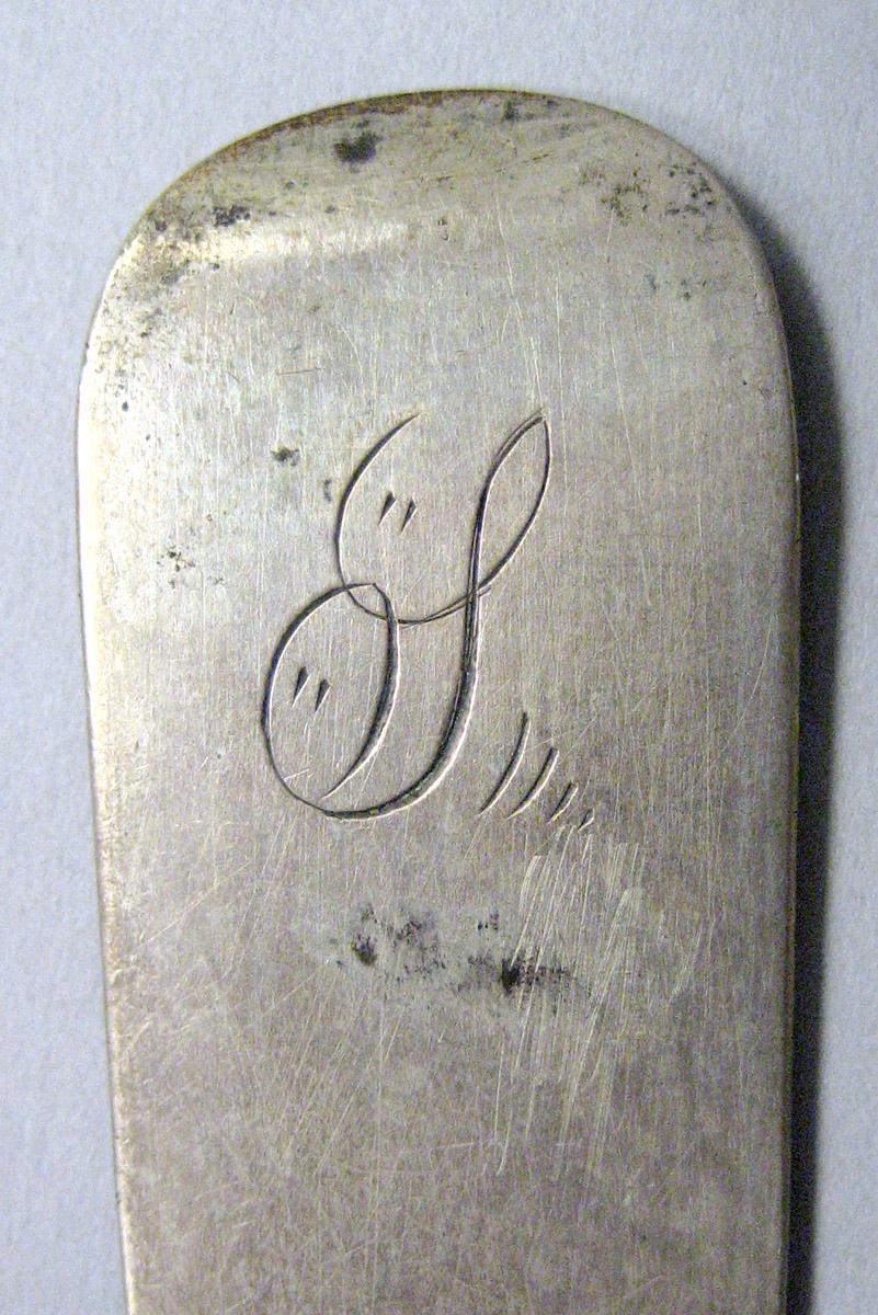 1971.0050 Silver Ladle engraving