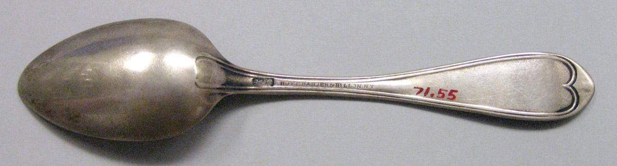 1971.0055 Silver Spoon underside