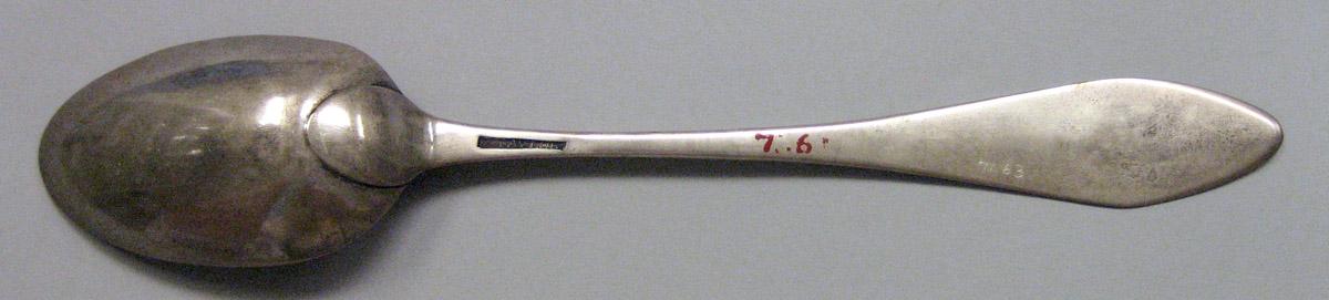 1971.0063 Silver Spoon underside