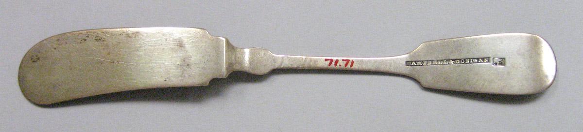 1971.0071 Silver Butter Server underside