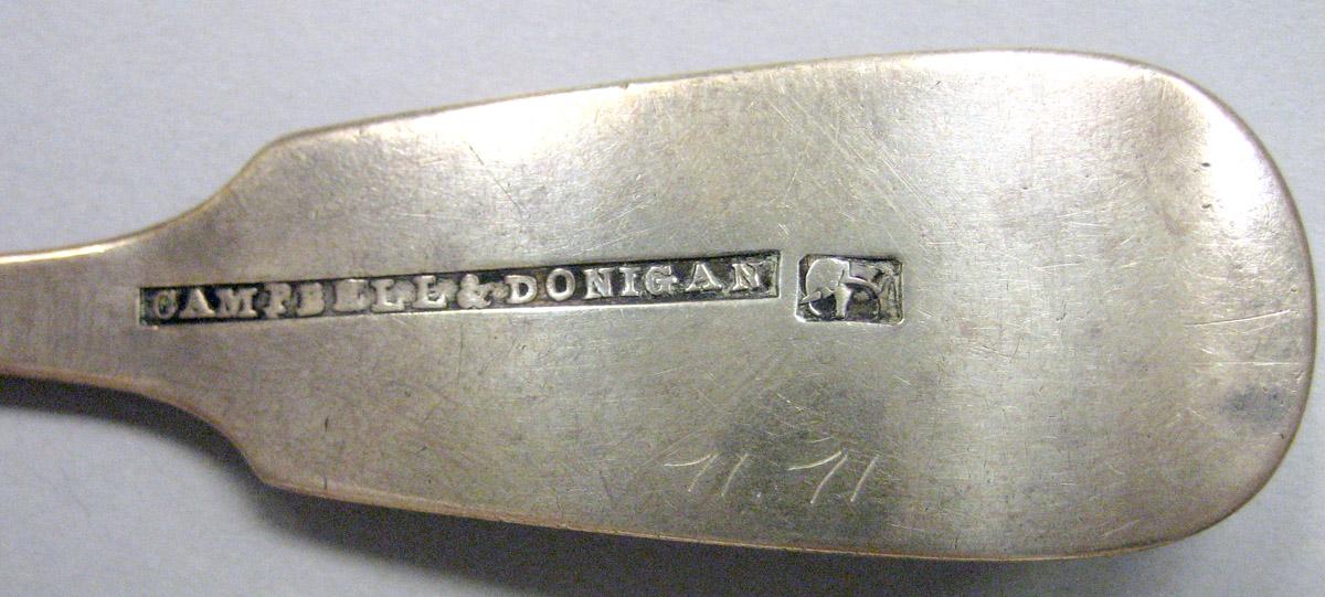 1971.0071 Silver Butter Server mark and inscription