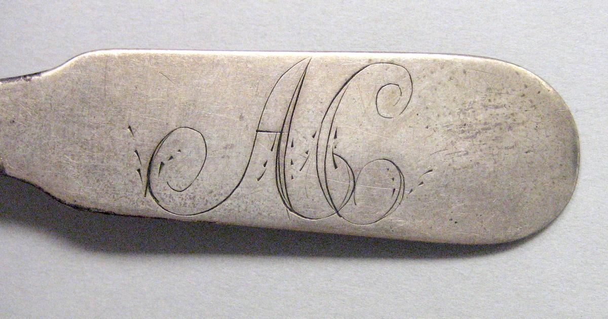 1971.0109 Silver Spoon engraving