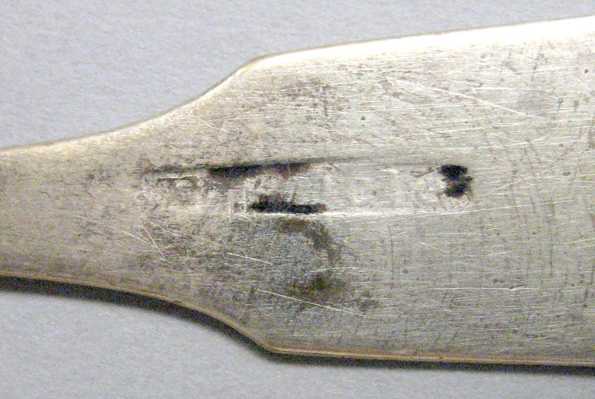 1971.0115 Silver Ladle mark