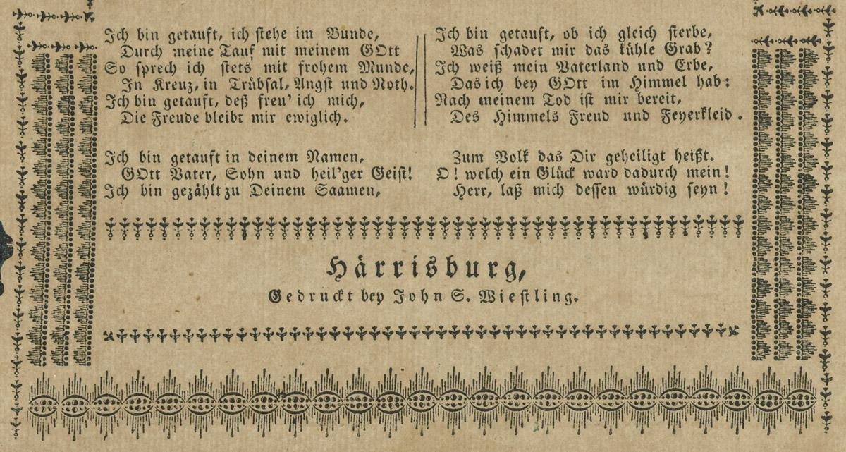 1971.0136 Fraktur, detail 3