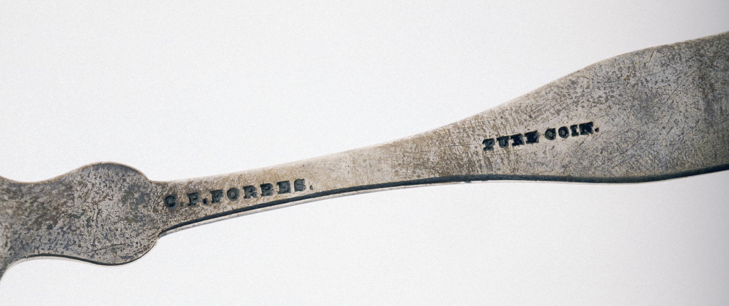 1971.0142 Spoon, Teaspoon, detail 1