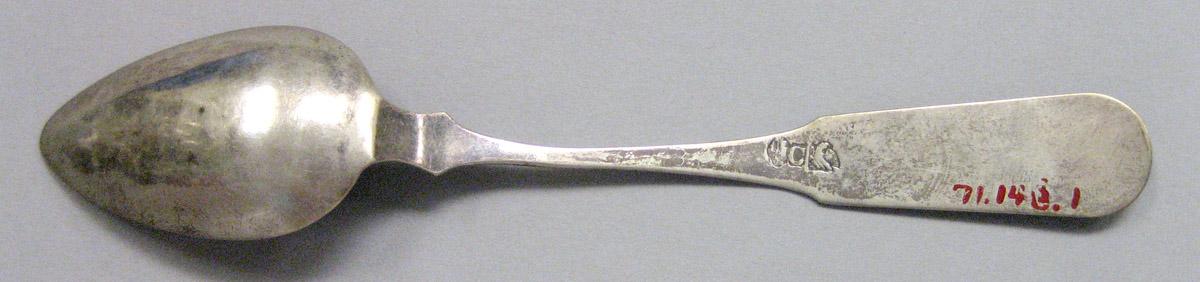 1971.0148.001 Silver Spoon underside
