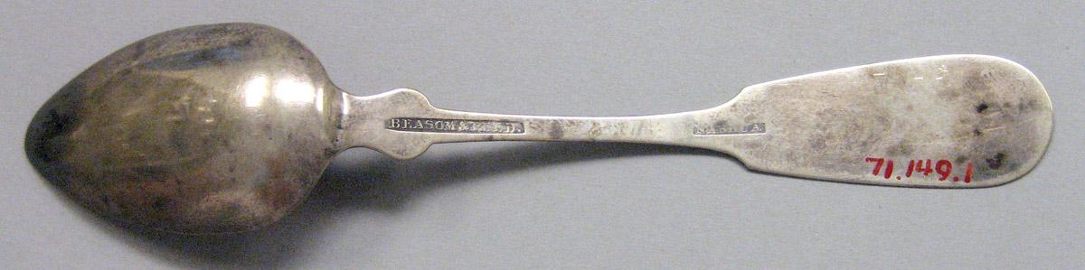 1971.0149.001 Silver Spoon underside