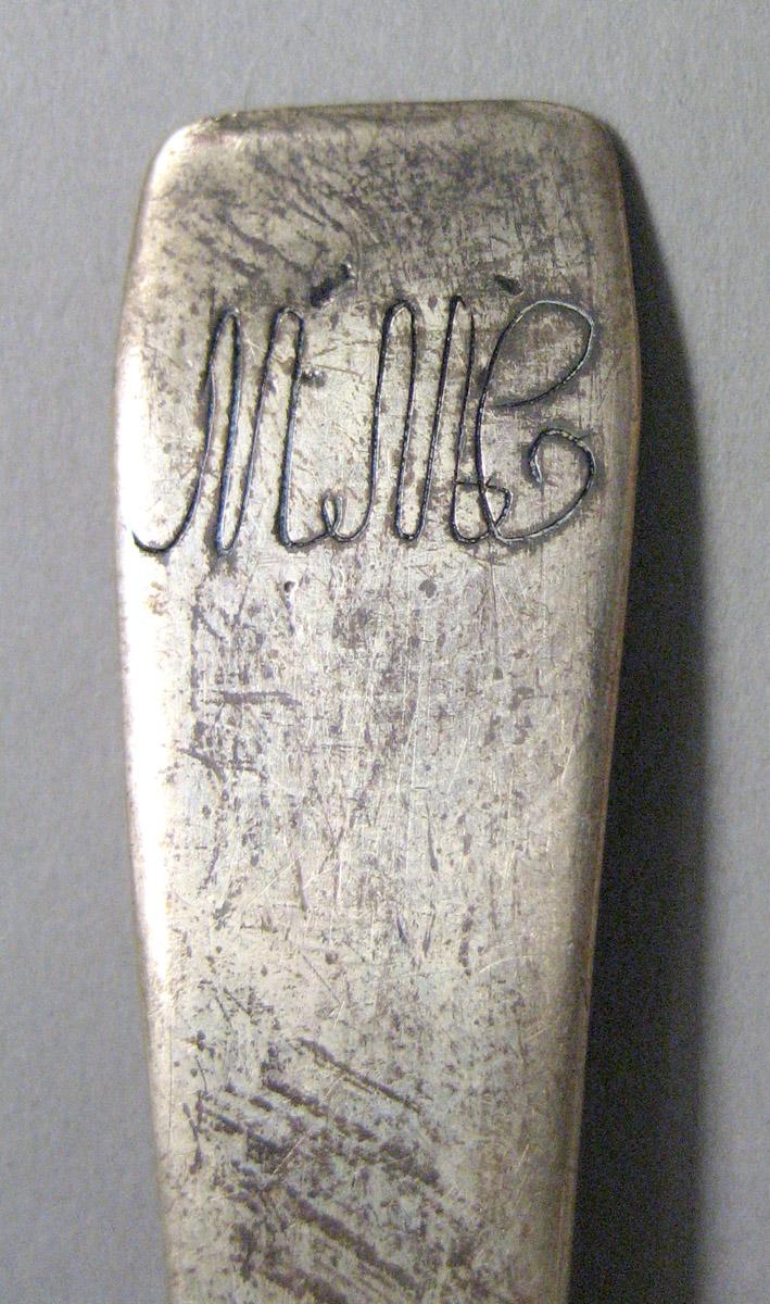 1971.0153.001 Silver Spoon engraving