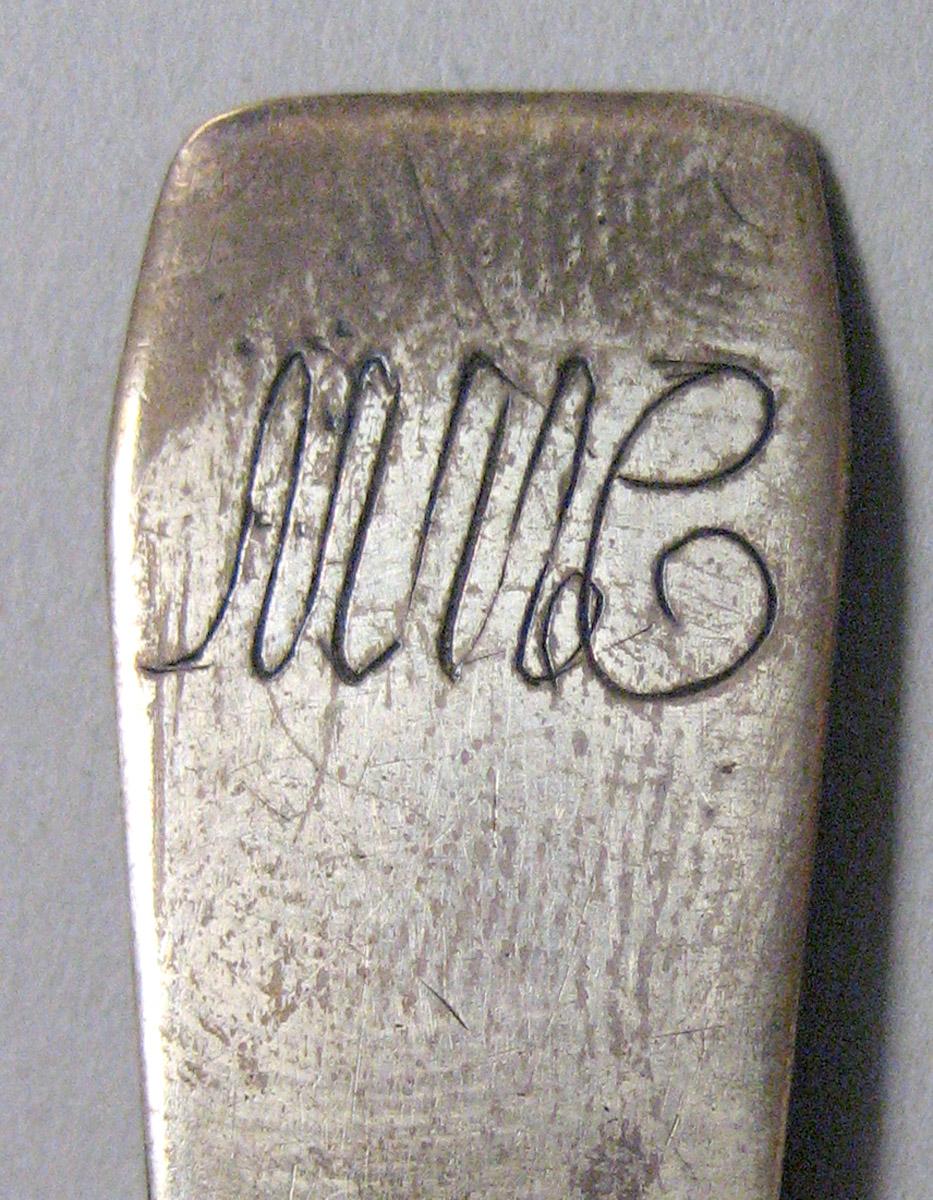 1971.0153.002 Silver Spoon engraving