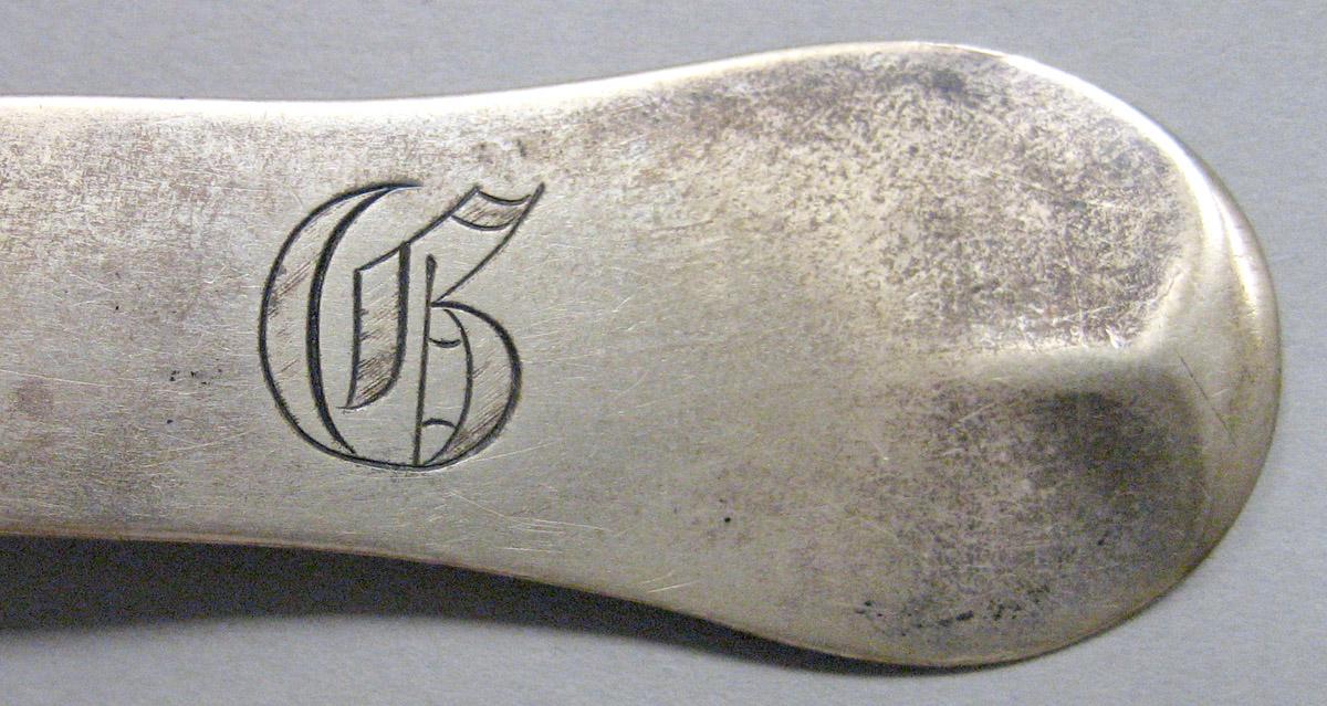 1971.0155.001 Silver Spoon engraving