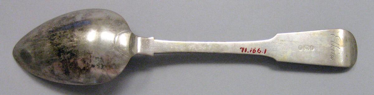 1971.0166.001 Silver Spoon underside