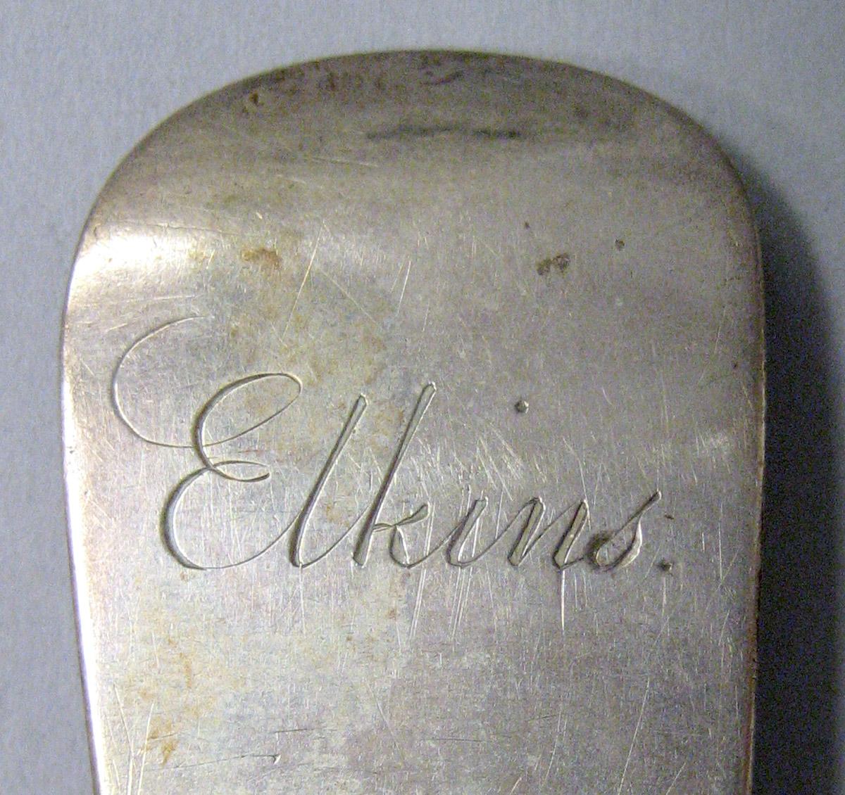 1971.0166.001 Silver Spoon engraving