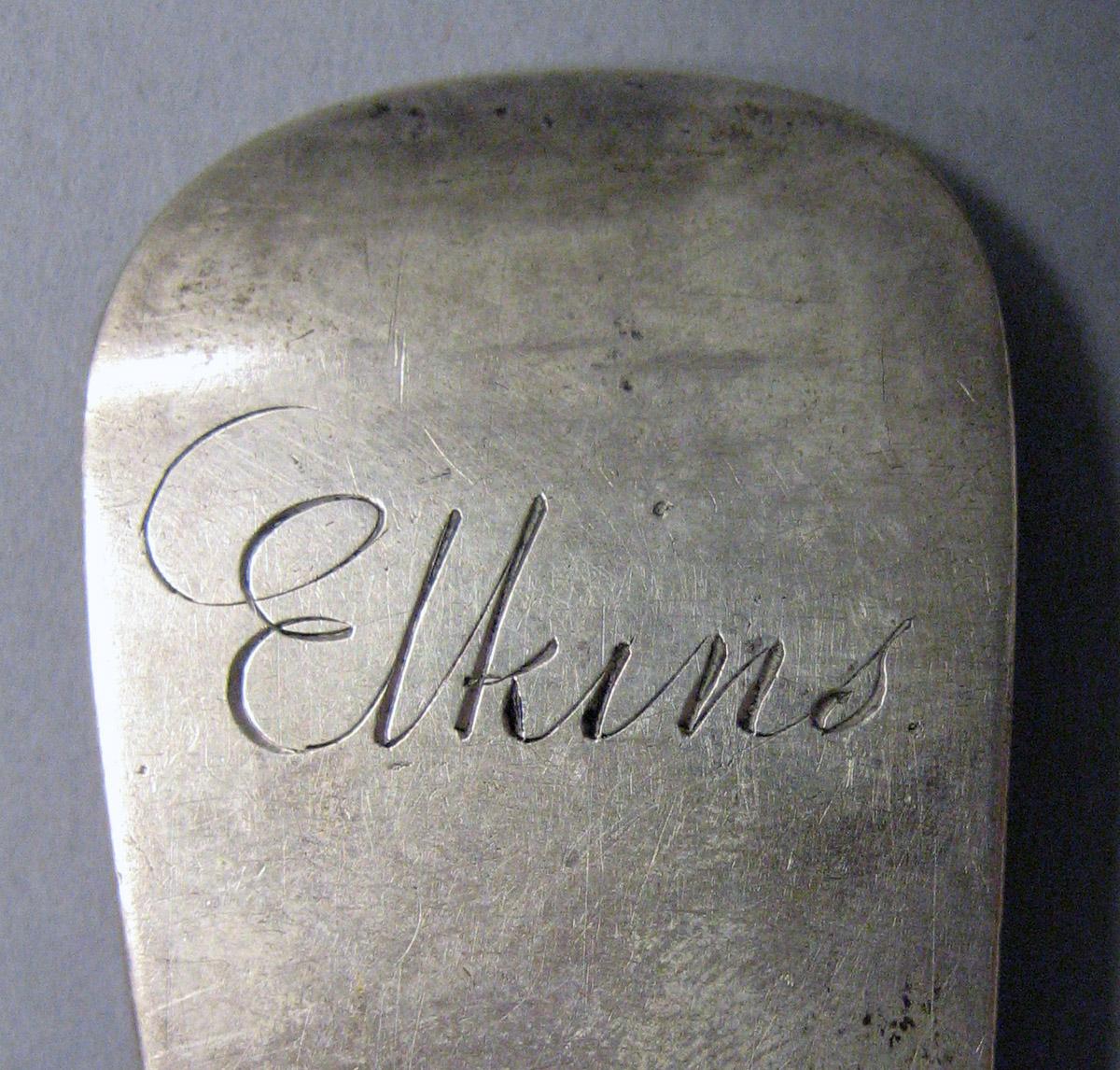 1971.0166.002 Silver Spoon engraving