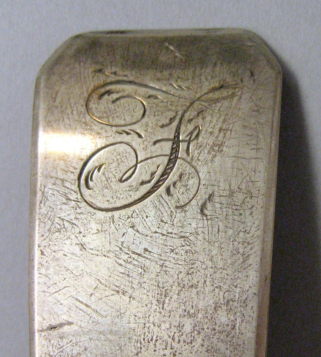 1971.0172 Silver Spoon engraving