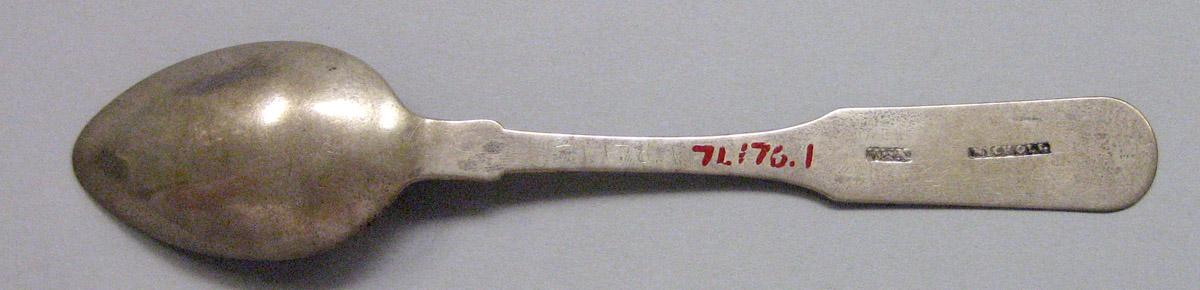 1971.0176.001 Silver Spoon underside