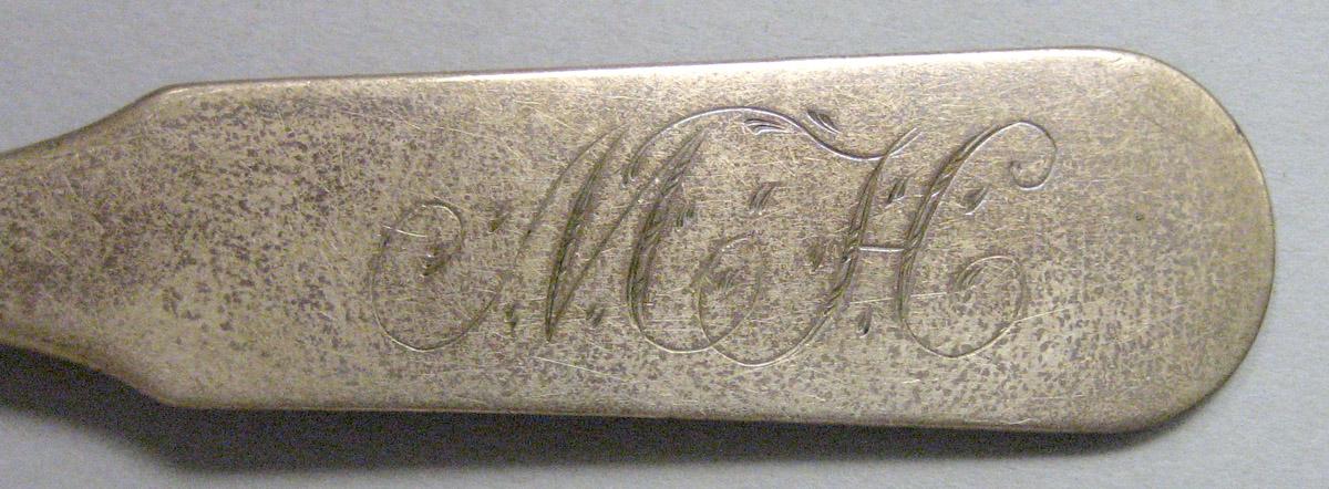 1971.0176.001 Silver Spoon engraving