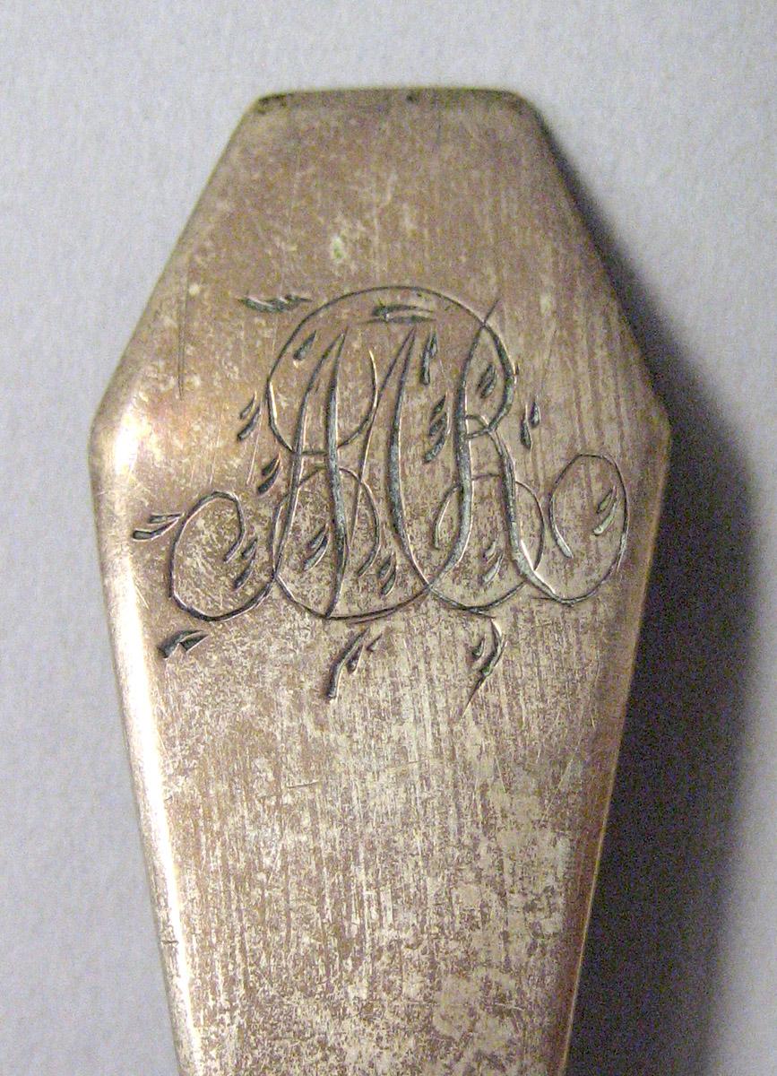 1971.0181 Silver Ladle engraving