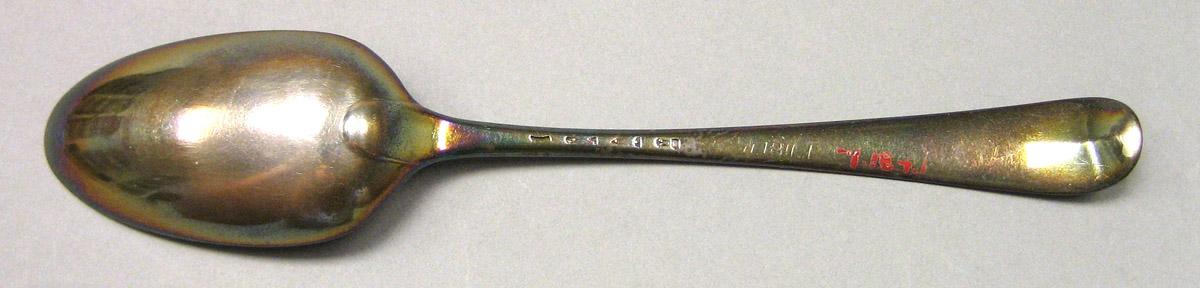 1971.0184.001 Silver Spoon underside