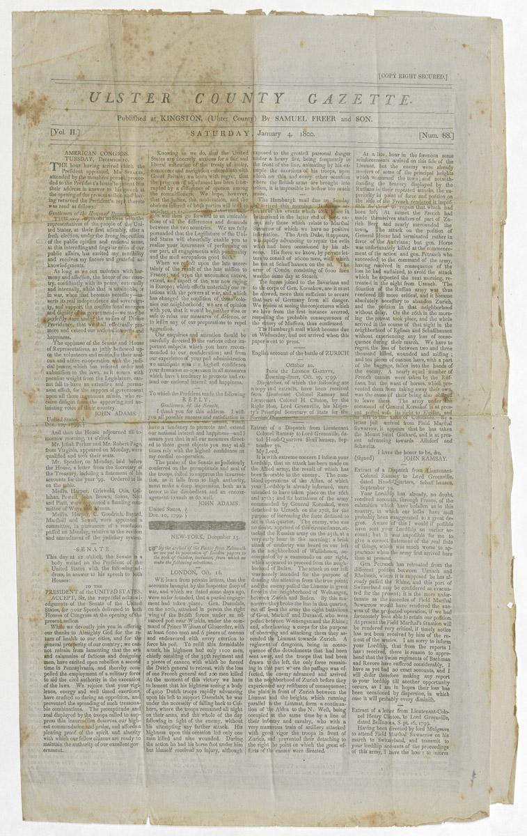 1971.0187 Newspaper, page 1