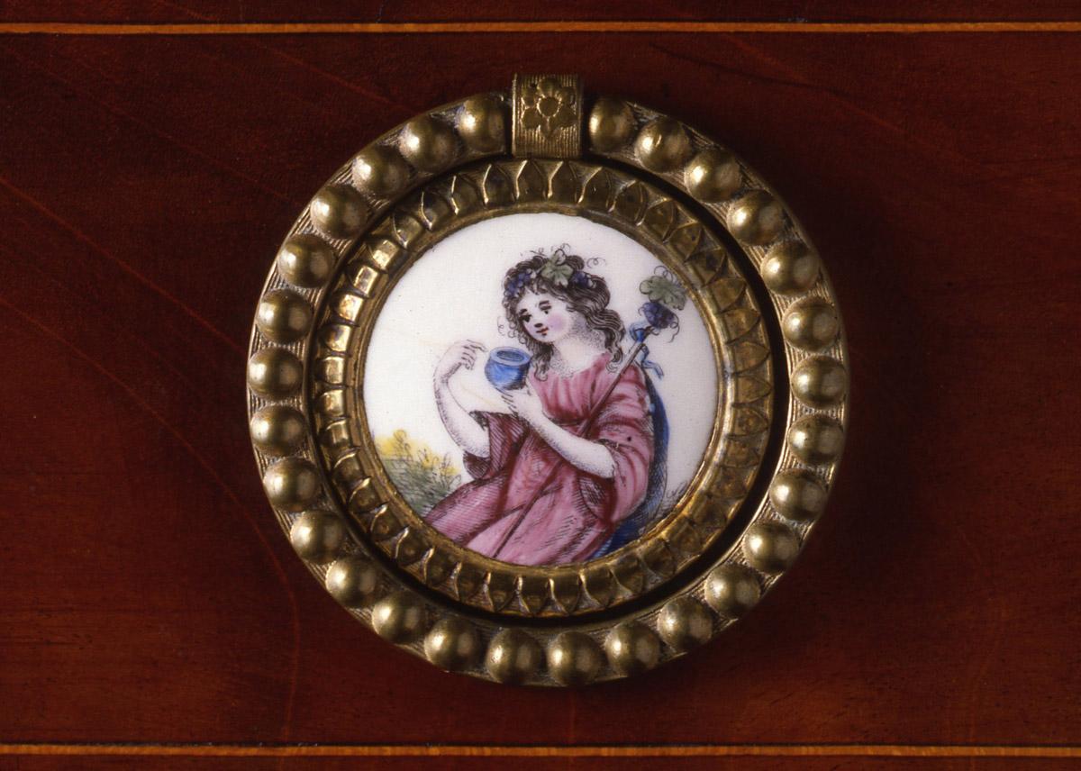 1957.0802 Desk, Tambour desk (drawer pull 4)