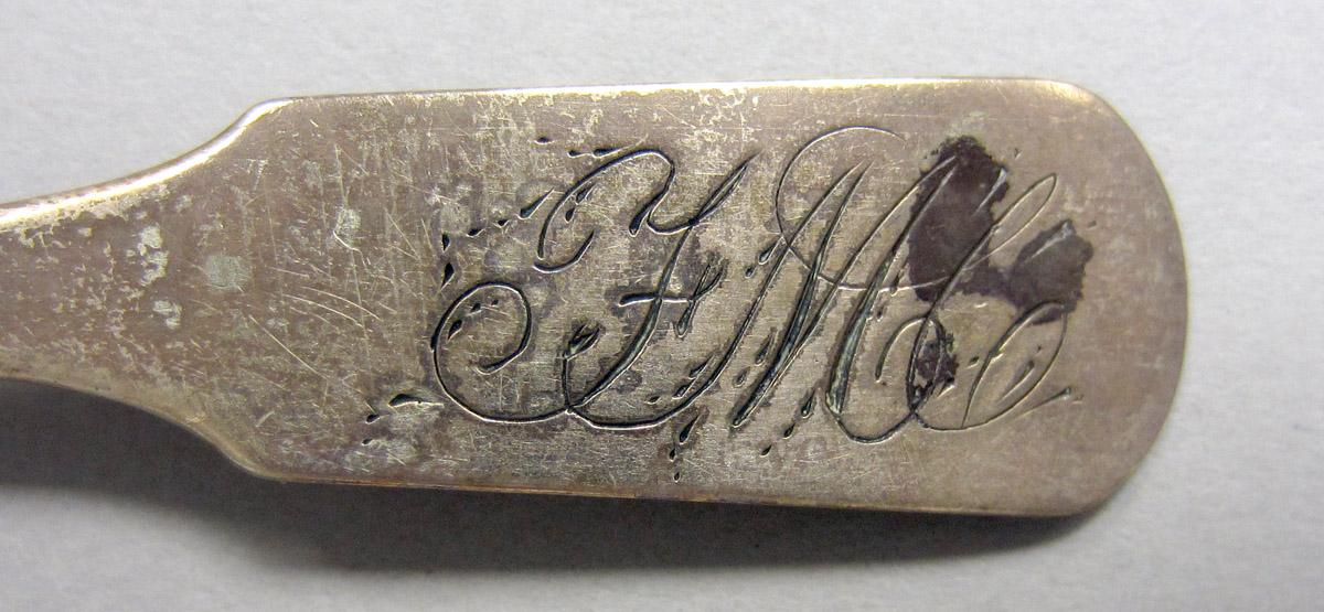 1971.0242.001 Silver Spoon engraving
