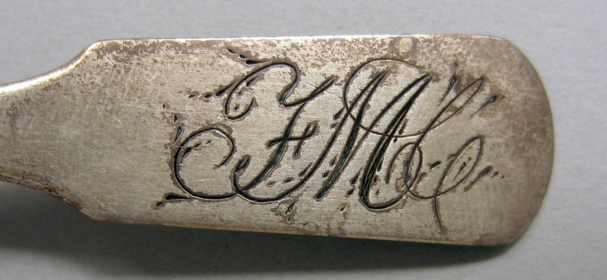 1971.0242.002 Silver Spoon engraving