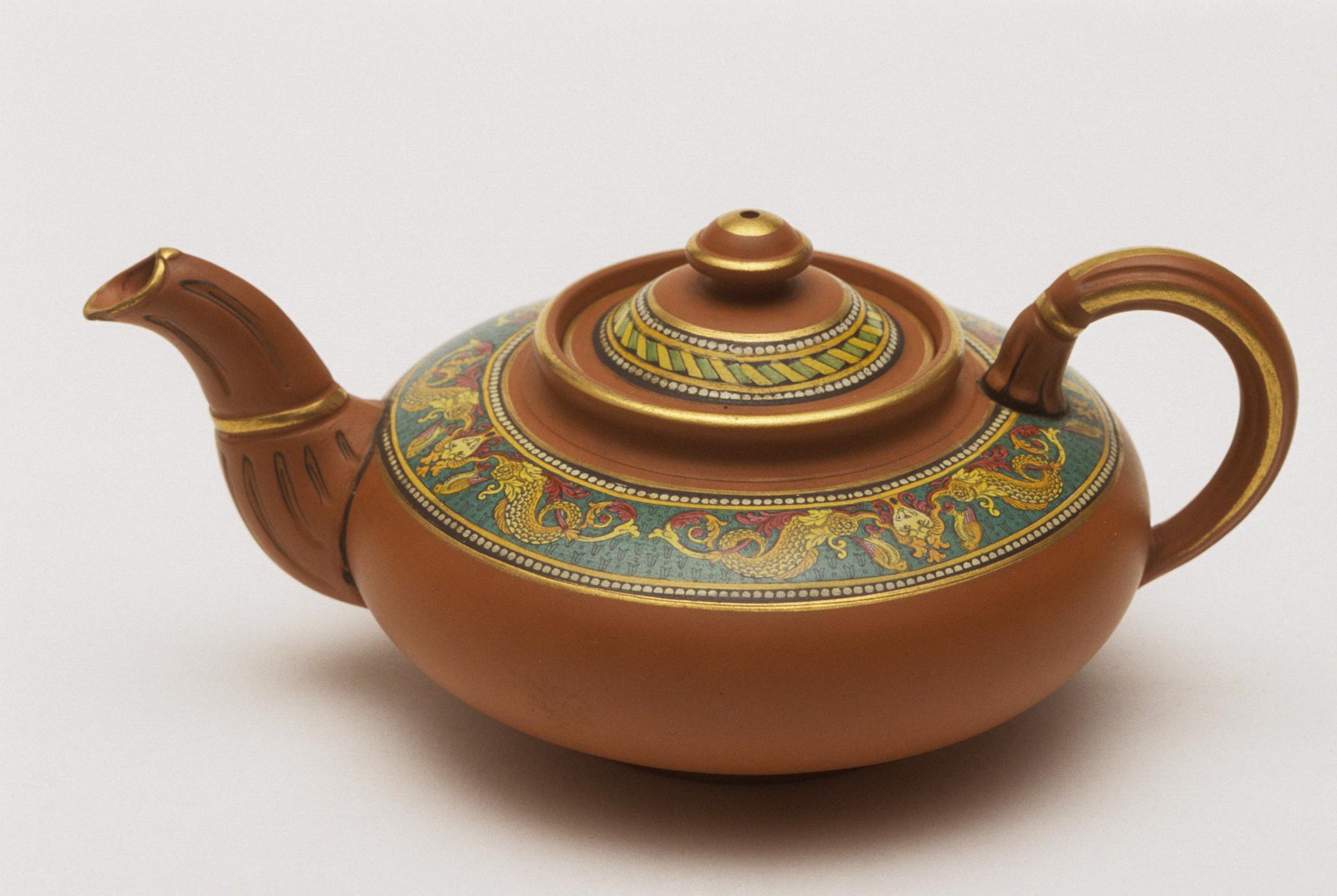 1971.0275 Unglazed redware teapot