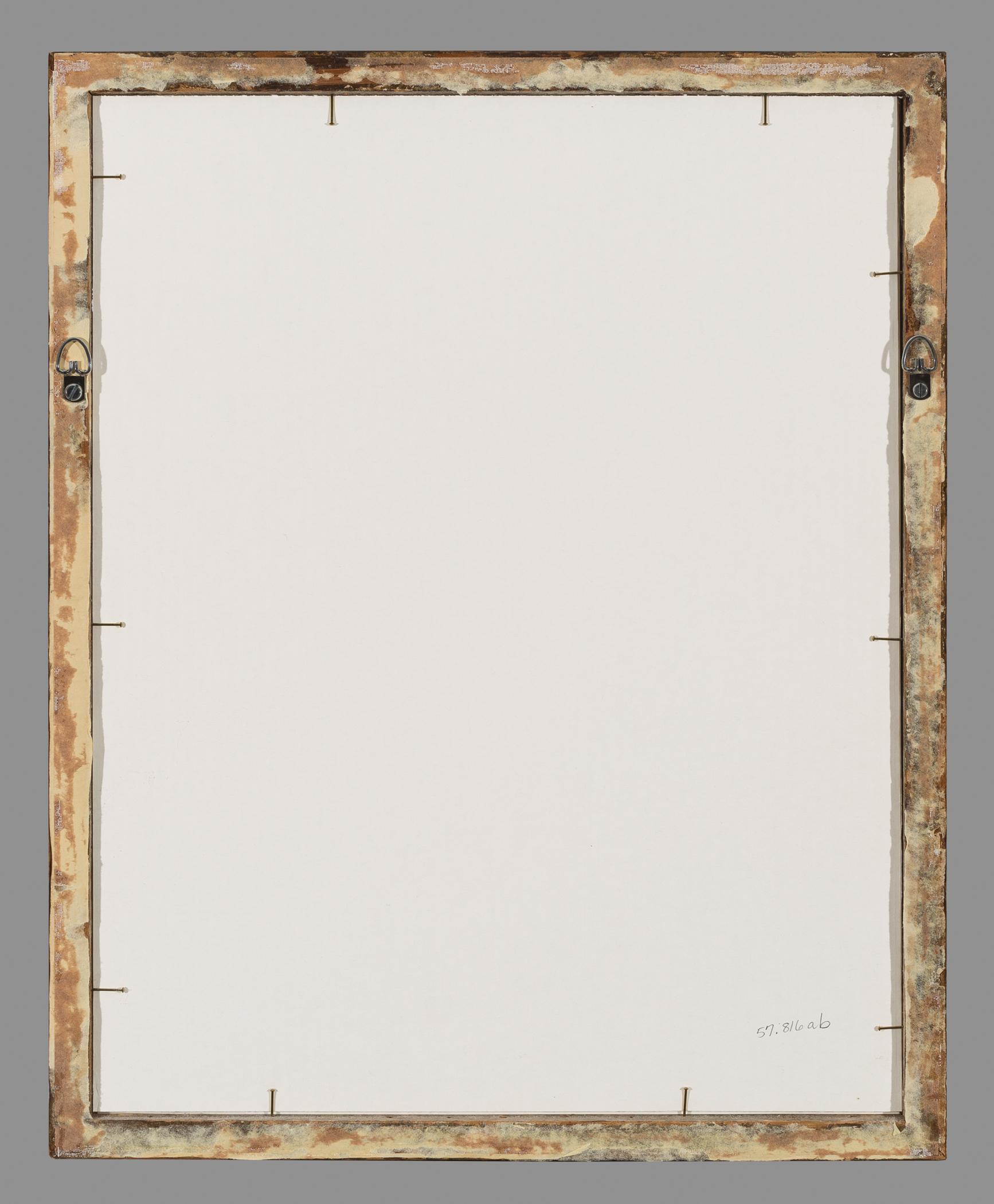 1957.0816 A Print, B Frame, view 2, reverse