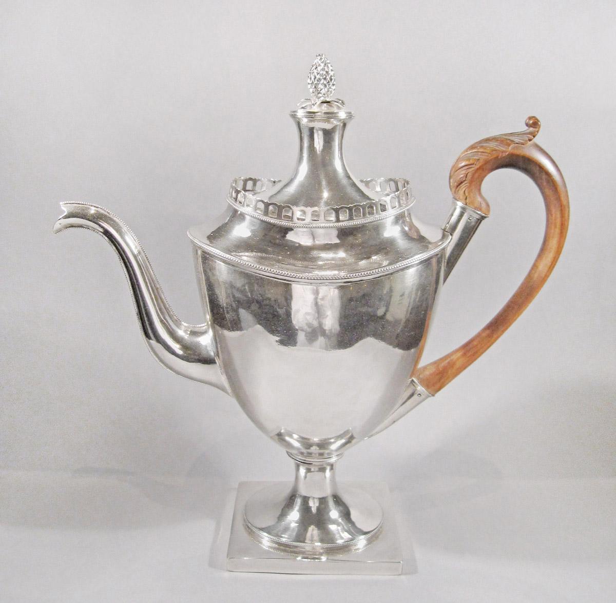 1957.0825 A, B Coffee pot, side 2