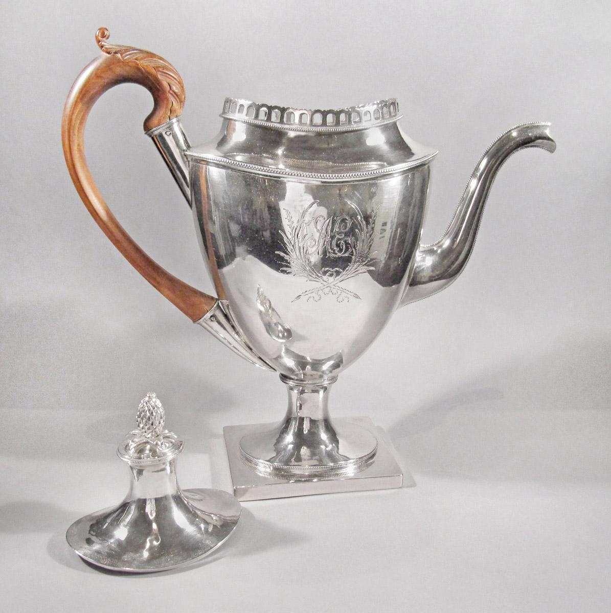 1957.0825 A, B Coffee pot, view 2