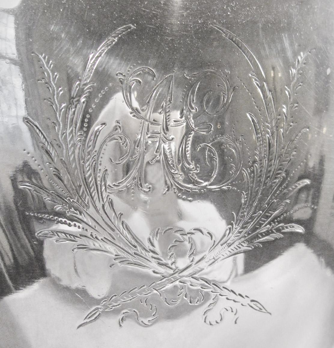1957.0825 B Coffee pot, engraving
