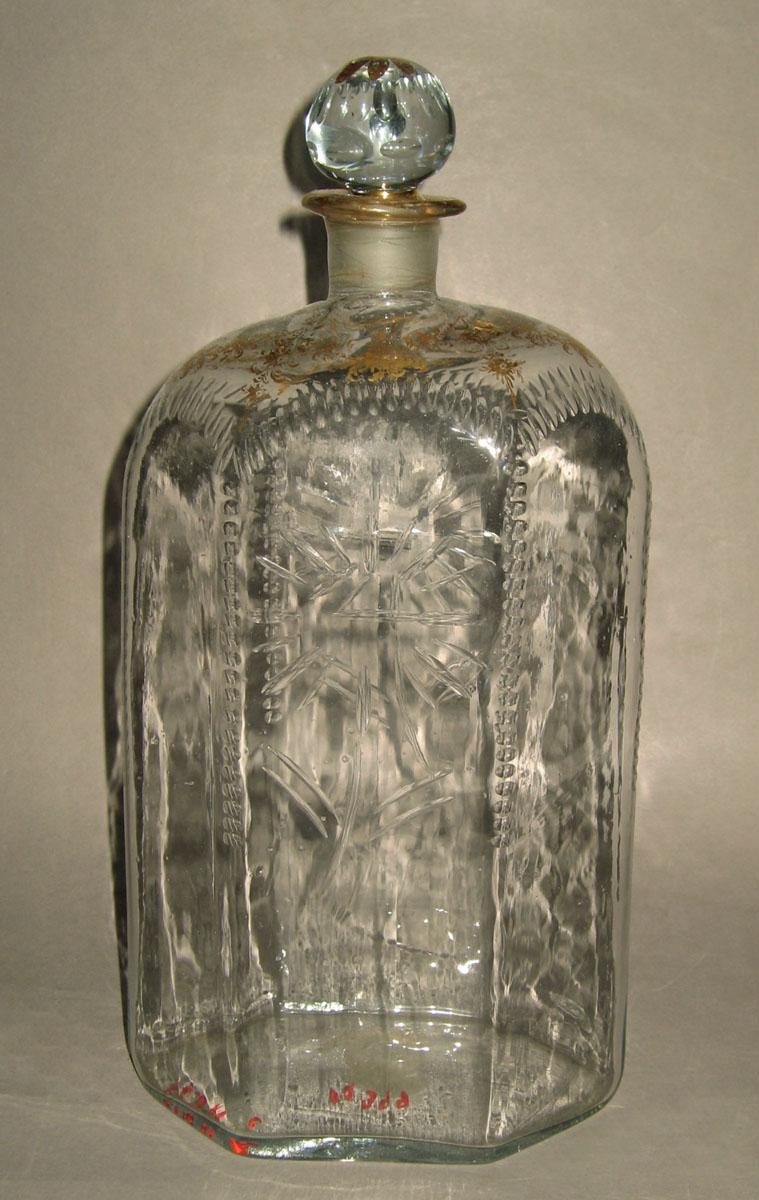 1957.0841 C, CC Glass case bottle and stopper