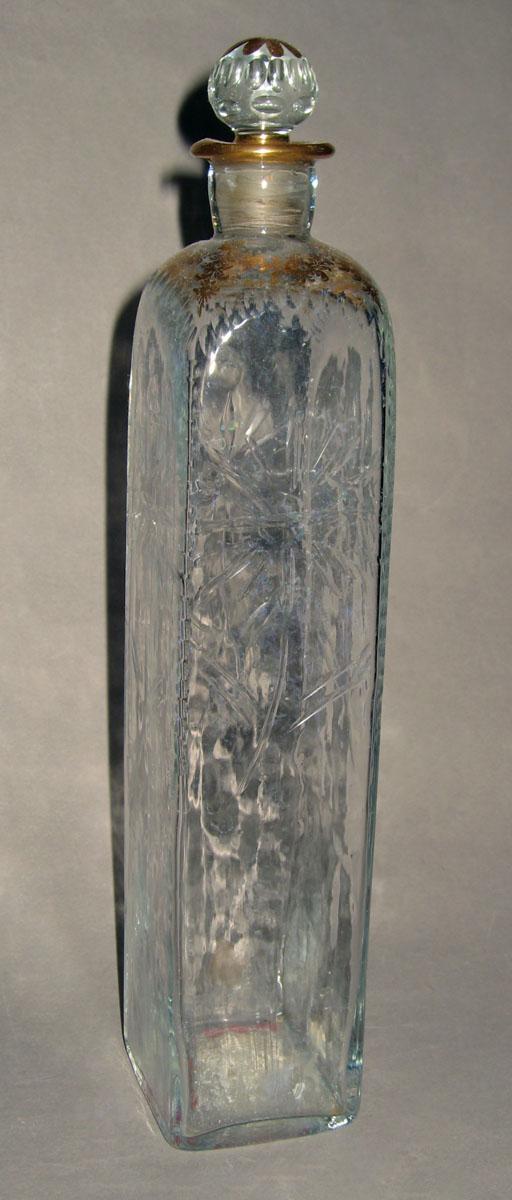 1957.0841 I, II Glass case bottle and stopper