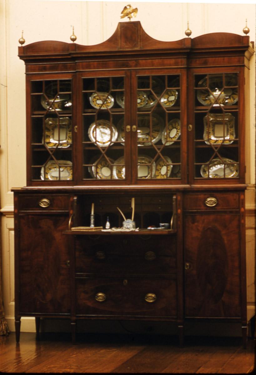 1957.0844 Secretary and bookcase, Gentleman's secretary