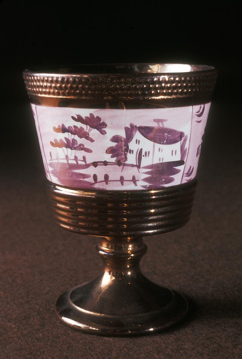 1972.0011 Lusterware Goblet