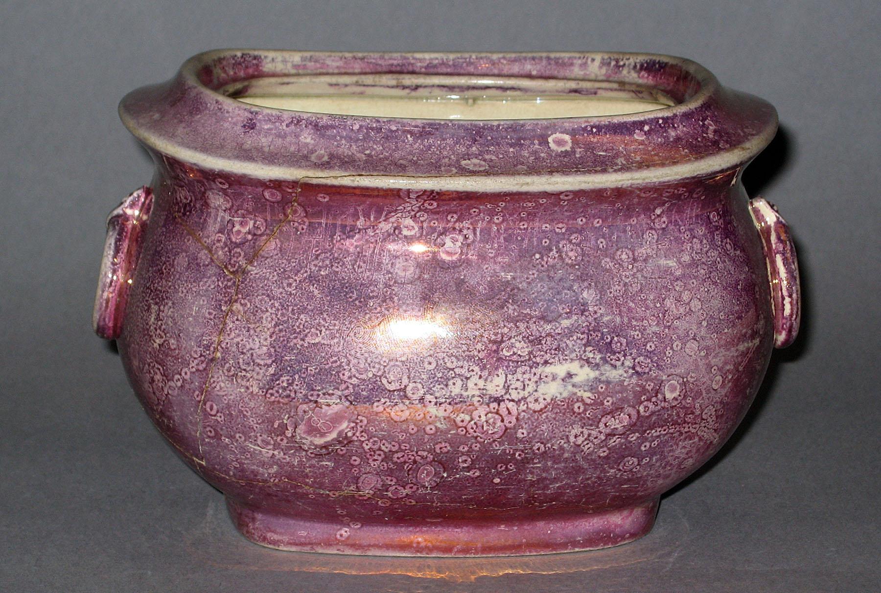 1972.0025 A Lusterware Sugar Bowl