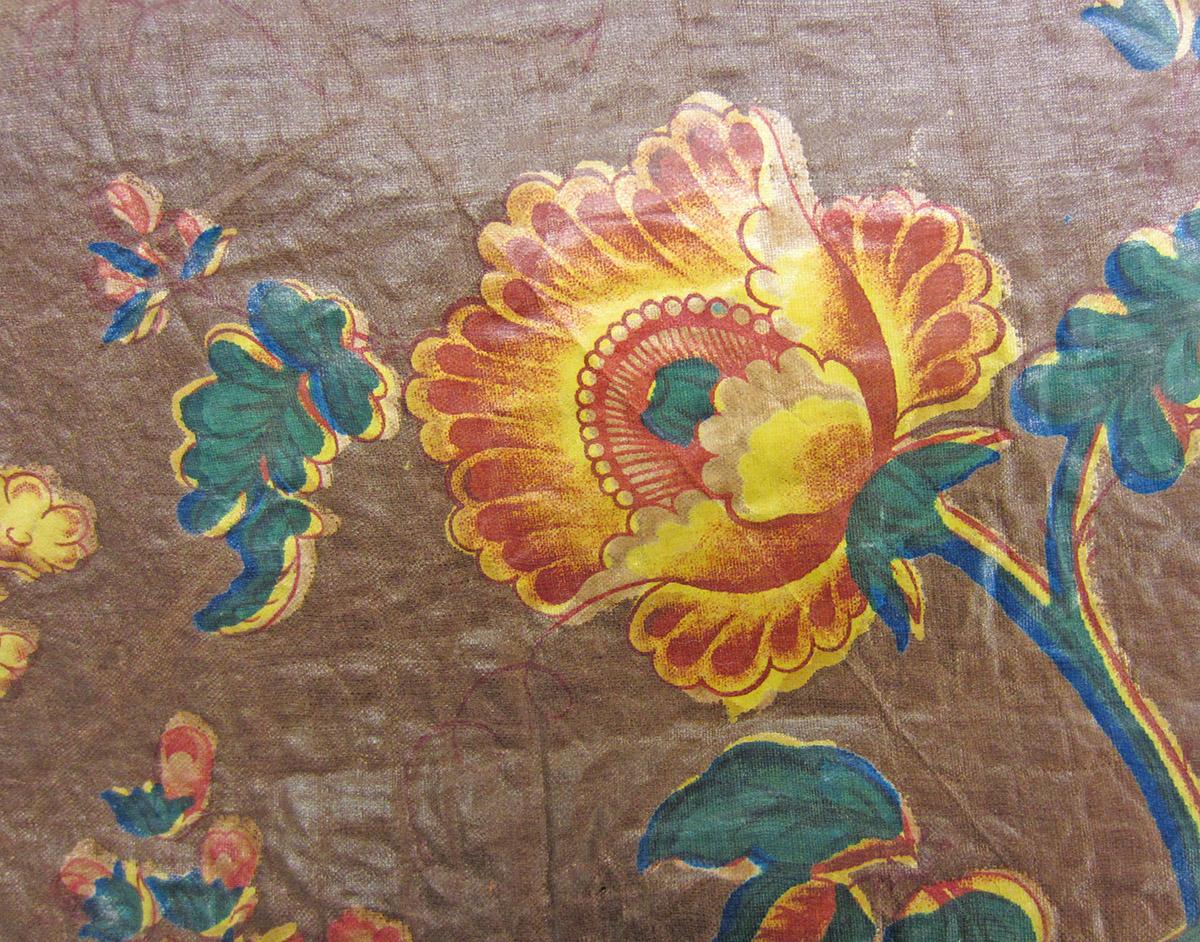 1972.0035 textile, printed detail 2