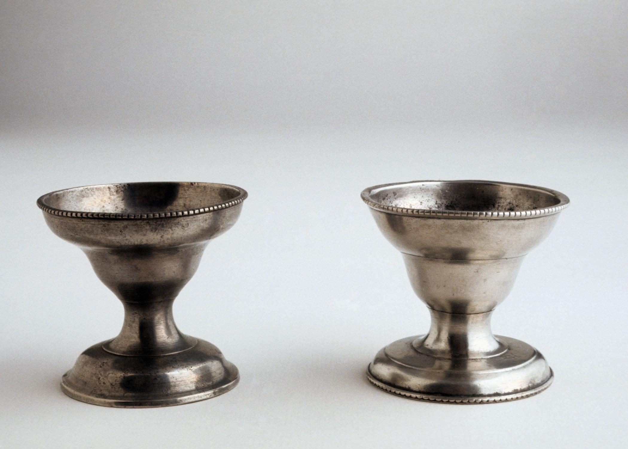 1972.0043 and other collection - Pewter salts