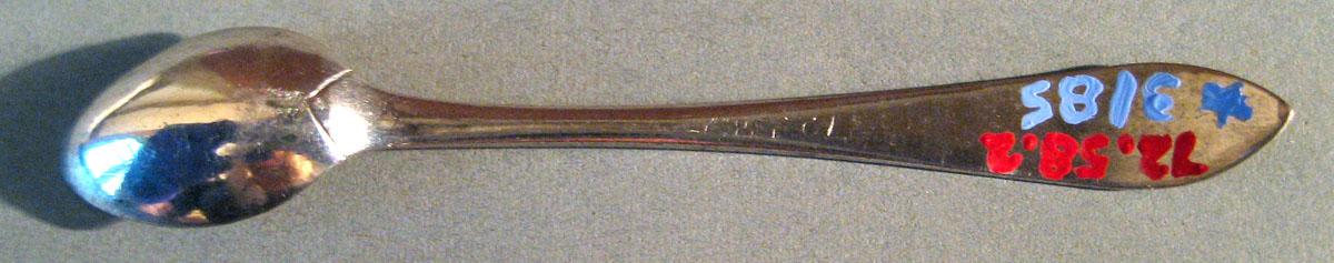 1972.0058.002 Silver Spoon underside